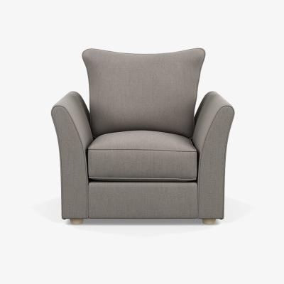 Heal's Heal's Tailor Armchair Broadweave Pebble Natural Beech Feet - Heal's UK Furniture