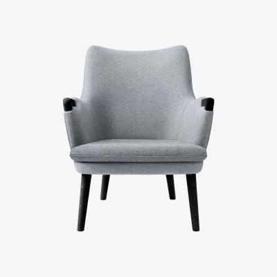 Heal's Carl Hansen & Son CH71 Lounge Chair Black Oak Shell Hallingdal 130 Cushion Hallingdal 130 - Heal's UK Furniture