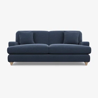 Heal's Heal's Hampstead 4 Seater Sofa Boucle Indigo Stained Feet - Heal's UK Furniture