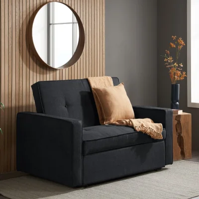 Happy Beds Otto - 2 Seater Sofa Bed - Grey - Fabric - Happy Beds