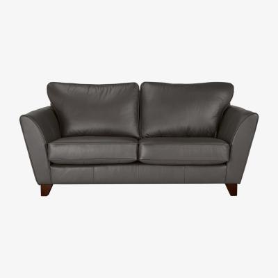 John Lewis John Lewis & Partners Oslo Leather Medium 2 Seater Sofa, Dark Leg