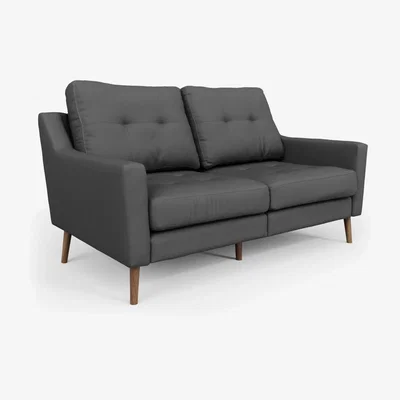 John Lewis Sofi 'Sofa in a Box' Small 2 Seater Sofa, Dark Leg, Charcoal Grey