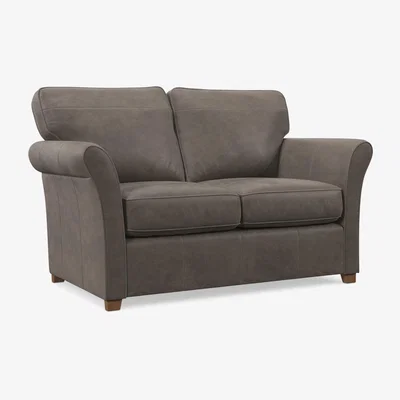 John Lewis John Lewis Charlotte II Leather Sofa Bed, Light Leg