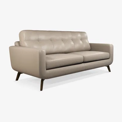 John Lewis John Lewis & Partners Barbican Grand 4 Seater Leather Sofa, Dark Leg