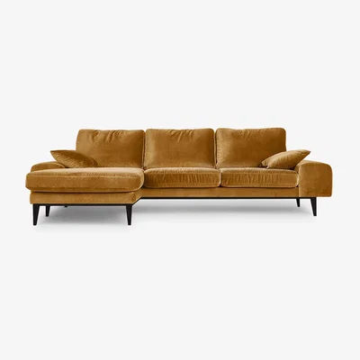 John Lewis Swoon Tulum Grand 4 Seater LHF Chaise End Sofa, Dark Leg