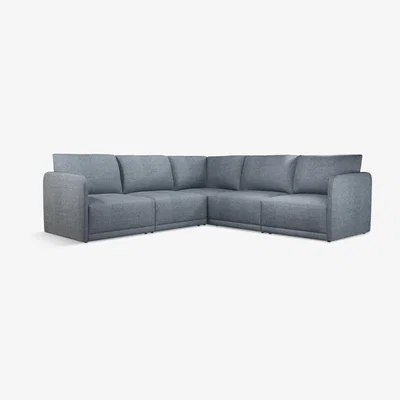 John Lewis John Lewis & Partners Bundle 5+ Seater Corner Sofa, Matilda Navy