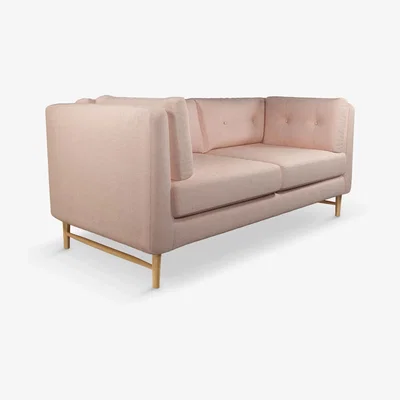 John Lewis John Lewis & Partners Booth Medium 2 Seater Sofa, Light Leg