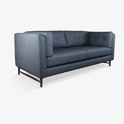 John Lewis John Lewis & Partners Booth Grand 4 Seater Leather Sofa, Dark Leg