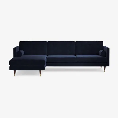 John Lewis Swoon Porto Grand 4 Seater LHF Chaise End Sofa, Dark Leg