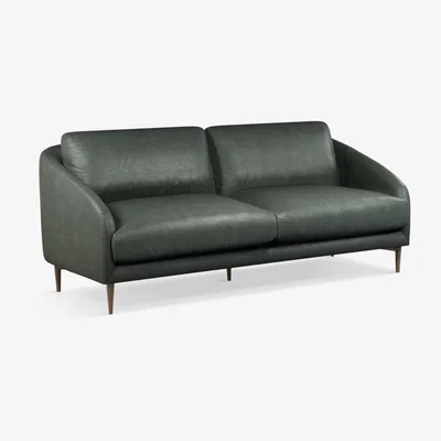 John Lewis John Lewis & Partners Cape Grand 4 Seater Leather Sofa, Dark Leg