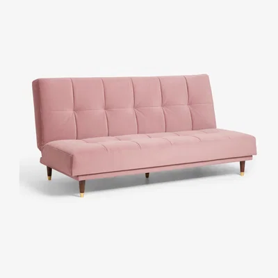 John Lewis John Lewis Linear Medium 2 Seater Sofa Bed, Brass Leg