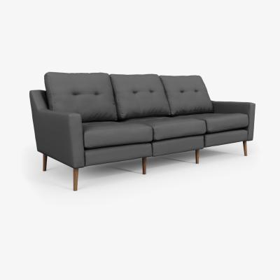 John Lewis Sofi 'Sofa in a Box' Large 3 Seater Sofa, Dark Leg, Charcoal Grey