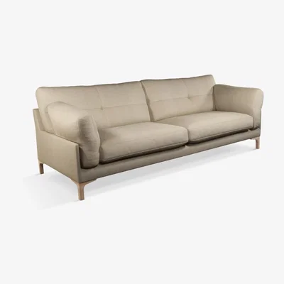 John Lewis John Lewis & Partners Java II Grand 4 Seater Sofa, Light Leg, Twill Natural