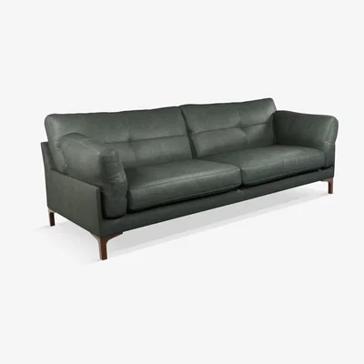 John Lewis John Lewis & Partners Java II Grand 4 Seater Leather Sofa, Dark Leg