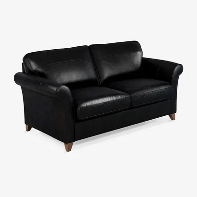 John Lewis John Lewis & Partners Charlotte Grand 4 Seater Leather Sofa, Dark Leg