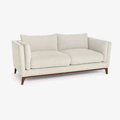 John Lewis John Lewis Trim Large 3 Seater Sofa, Dark Leg, Boucle Marshmallow