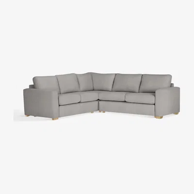 John Lewis John Lewis & Partners Oliver Corner Sofa, Light Leg, Aquaclean Matilda Steel