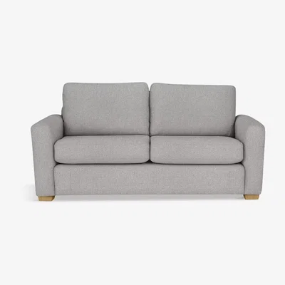 John Lewis John Lewis & Partners Oliver Medium 2 Seater Sofa, Light Leg, Aquaclean Matilda Steel