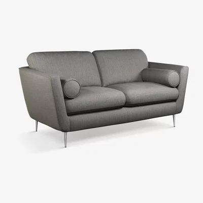 John Lewis John Lewis & Partners Rise Medium 2 Seater Sofa, Metal Leg, Riley Storm