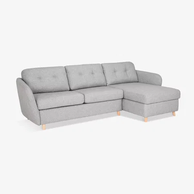 John Lewis John Lewis & Partners Arlo 5+ Seater RHF Chaise with Storage Sofa Bed