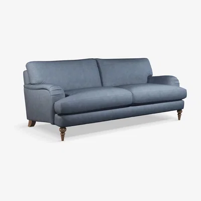 John Lewis John Lewis & Partners Otley Grand 4 Seater Leather Sofa, Dark Leg