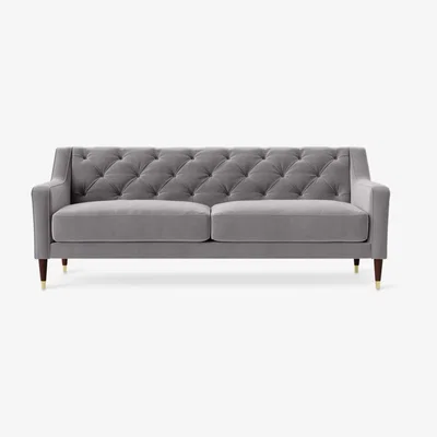 John Lewis Swoon Pritchard Medium 2 Seater Sofa, Dark Leg