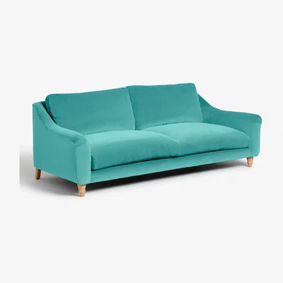 John Lewis Schmoozer Grand 4 Seater Sofa by Loaf at John Lewis, Brushed Cotton Peacock