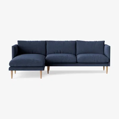 John Lewis Swoon Luna Grand 4 Seater LHF Chaise End Sofa, Light Leg