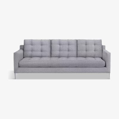 John Lewis John Lewis & Partners Draper Grand 4 Seater Sofa, Light Leg, Saga Grey