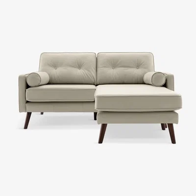John Lewis G Plan Vintage The Sixty Five Medium 2 Seater Chaise End Leather Sofa