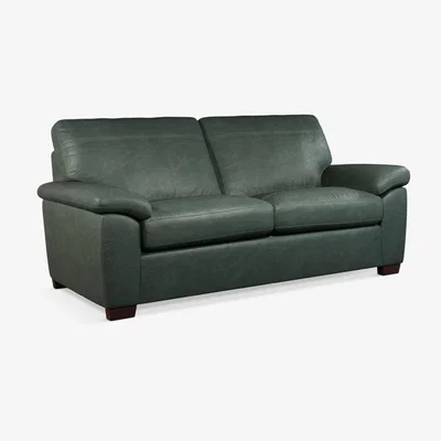 John Lewis John Lewis & Partners Camden Large 3 Seater Leather Sofa, Dark Leg