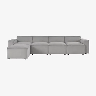 John Lewis Swyft Model 03 Grand 4 Seater Sofa with Ottoman