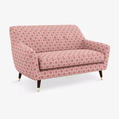 John Lewis Orla Kiely Rose Small 2 Seater Sofa, Dark Leg