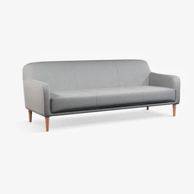 John Lewis John Lewis & Partners Compact Large 3 Seater Sofa, Light Leg, Hatton Light Grey