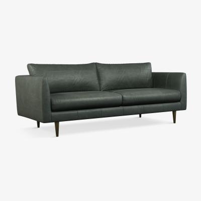 John Lewis John Lewis & Partners + Swoon Latimer Large 3 Seater Leather Sofa