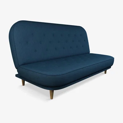 John Lewis John Lewis & Partners Button Medium 2 Seater Sofa Bed, Light Leg