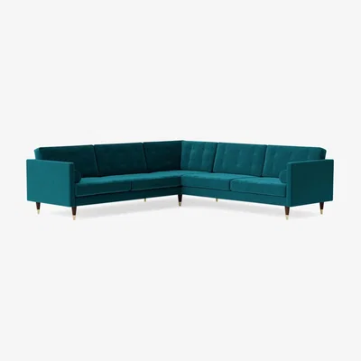 John Lewis Swoon Porto Grand 5 Seater Corner Sofa, Dark Leg