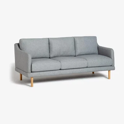 John Lewis ANYDAY John Lewis & Partners Sweep Large 3 Seater Sofa, Light Leg