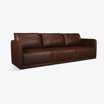 John Lewis John Lewis & Partners Bundle Large 3 Seater Leather Sofa