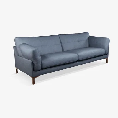 John Lewis John Lewis & Partners Java II Grand 4 Seater Leather Sofa, Dark Leg