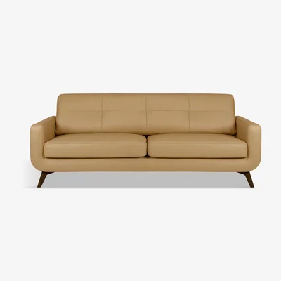 John Lewis John Lewis & Partners Barbican Grand 4 Seater Leather Sofa, Dark Leg