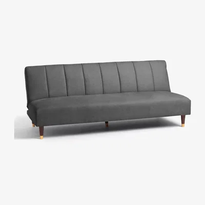 John Lewis John Lewis & Partners Fluted Medium 2 Seater Sofa Bed, Dark Leg