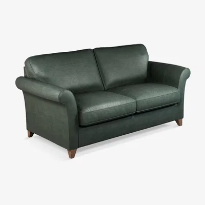 John Lewis John Lewis & Partners Charlotte Grand 4 Seater Leather Sofa, Dark Leg