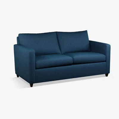 John Lewis John Lewis & Partners Bailey Medium 2 Seater Sofa Bed, Dark Leg, Fraser Navy
