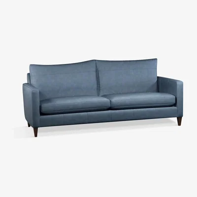 John Lewis John Lewis & Partners Bailey Grand 4 Seater Leather Sofa, Dark Leg