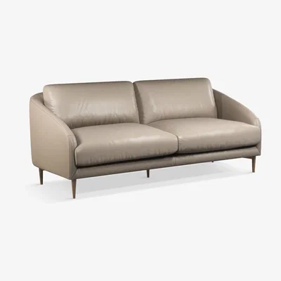 John Lewis John Lewis & Partners Cape Grand 4 Seater Leather Sofa, Dark Leg
