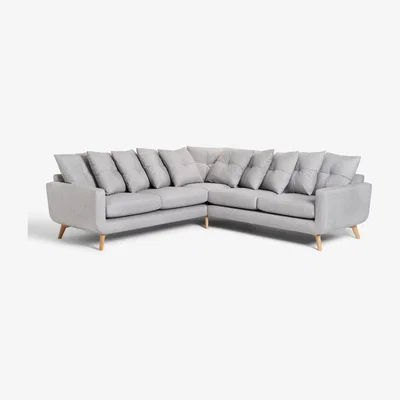 John Lewis John Lewis & Partners Barbican Pillow Back 5+ Seater Corner Sofa