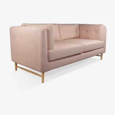 John Lewis John Lewis & Partners Booth Large 3 Seater Sofa, Light Leg