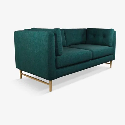 John Lewis John Lewis & Partners Booth Medium 2 Seater Sofa, Light Leg
