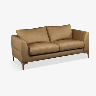 John Lewis John Lewis & Partners Belgrave Medium 2 Seater Leather Sofa, Dark Leg